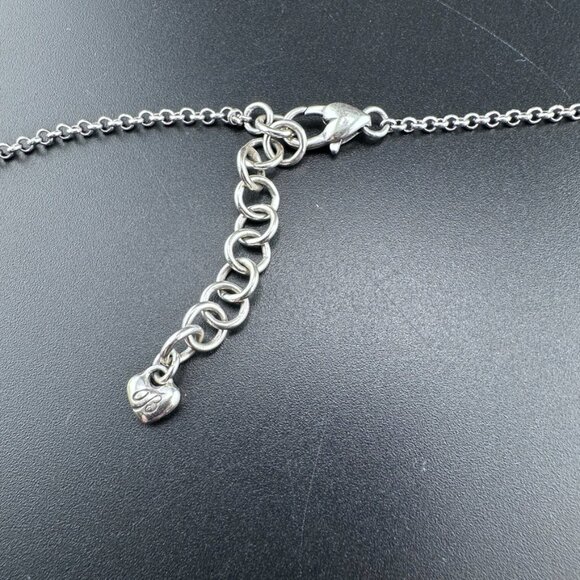 Brighton Peacock Pearl Silver Tone Long Link Beaded Necklace - Picture 7 of 7